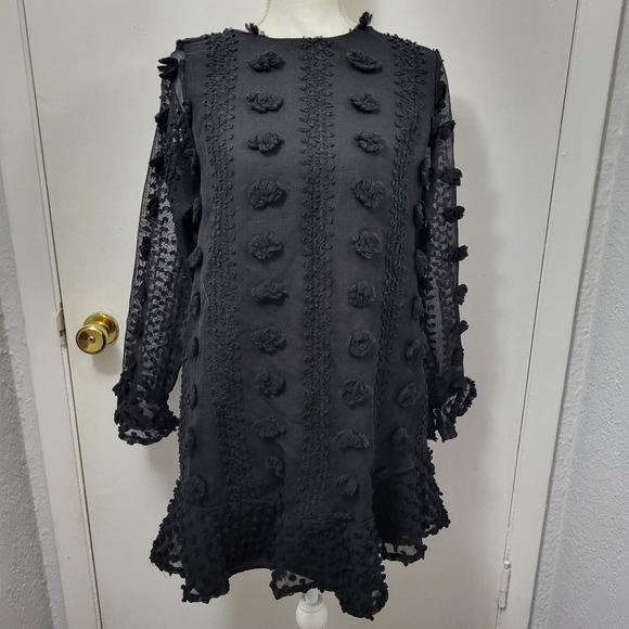 La Ros Black Shift Dress Medium - Picture 9 of 13